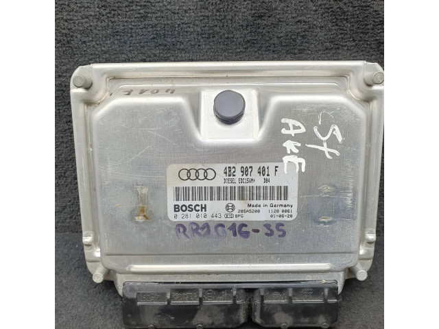 Блок управления двигателя 4B2907401F, 0281010443   Audi A6 S6 C5 4B