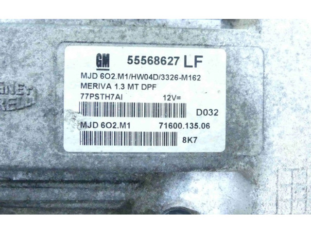 Блок управления двигателем Блок управления 55568627, IMPRK1330436   Opel Meriva A
