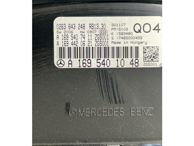 Přístrojová deska  Mercedes-Benz B W245 2008 A1695401048, 0263643248  