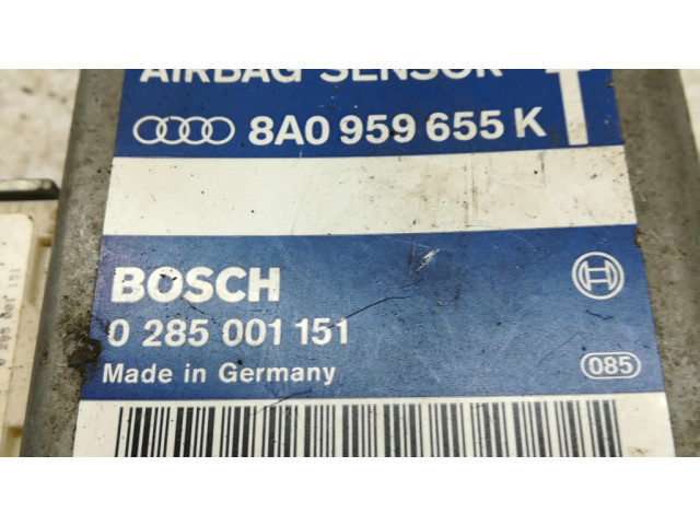 Блок подушек безопасности 8A0959655K, 0285001151   Audi A8 S8 D2 4D