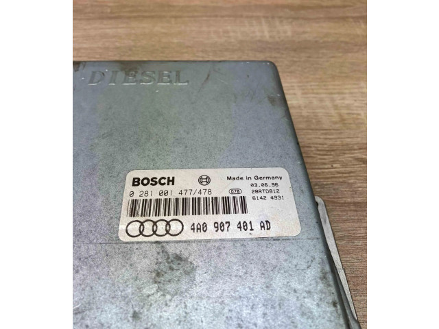 Řídící jednotka 4A0907401AD, 0281001477   Audi A6 S6 C4 4A 1994