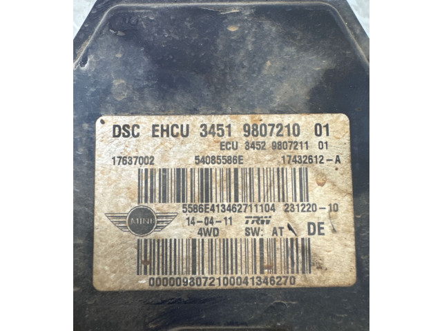 Блок АБС 9807210, 17637002   Mini  Cooper Countryman R60  2011 - 2016 года