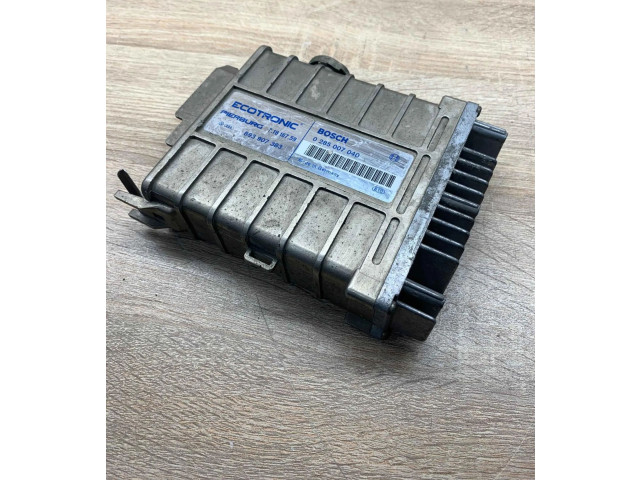 Řídící jednotka 0285007040, 893907383   Volkswagen Jetta II 1984