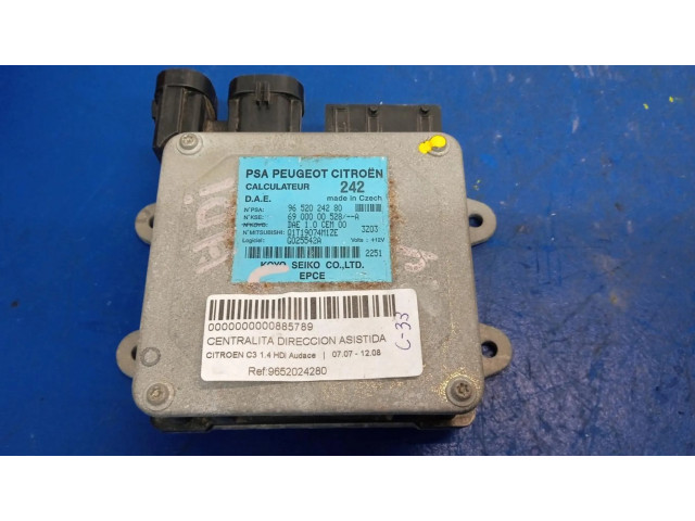 Блок управления двигателя 9652024280, MODULOELECTRONICO   Citroen C3