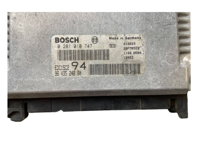 Řídící jednotka 0281010747, 9643524880   Peugeot 307 2005