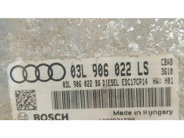 Блок управления двигателя 03L906022BQ, 03L906022LS   Audi A3 S3 A3 Sportback 8P