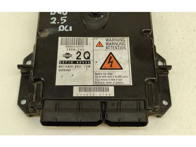 Řídící jednotka 237104X03A   Nissan Navara D40 2007