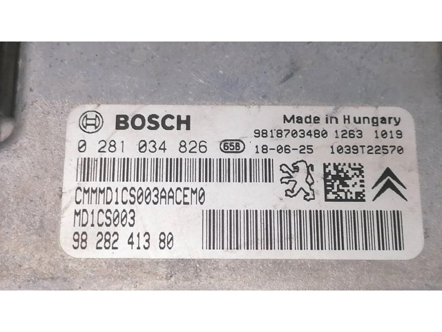 Řídící jednotka 9828241380, 0281034826   Peugeot 2008 II 2018