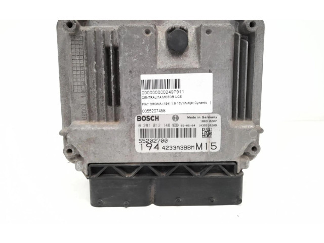 Блок управления двигателем ECU    55202700, 55202700   Fiat Croma