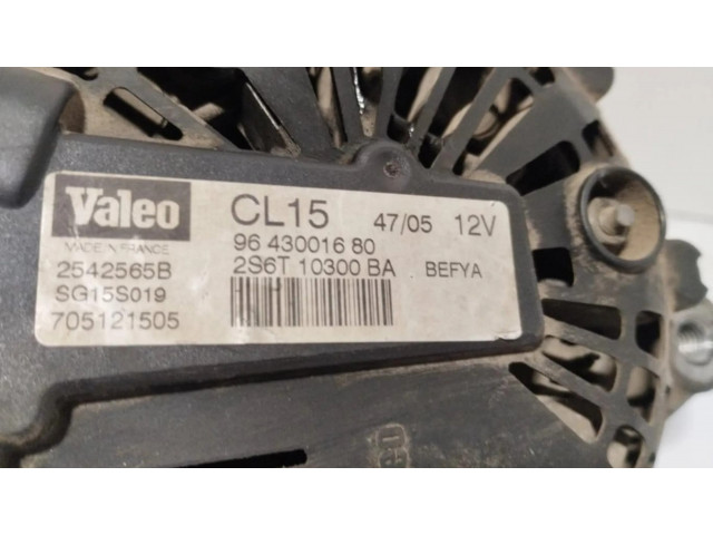 Генератор 9643001680, ALTERNADOR   Ford Focus C-MAX 1.6     