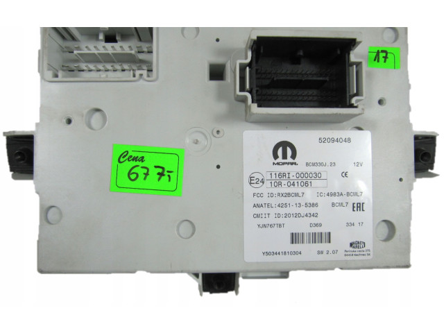 Модуль управления BSM 52094048, BCM330J23   Fiat 500L   