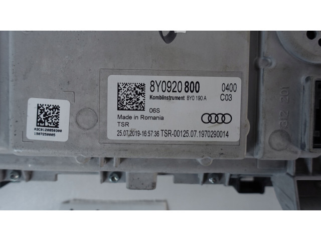 Přístrojová deska  Audi A3 8Y 2022 LICZNIK VIRTUAL ZEGARY LCD AUDI A3 8Y 8Y0920800  