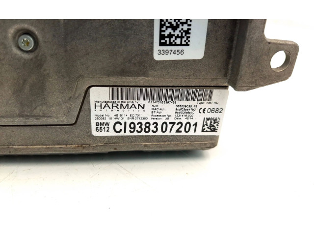 Радио/ проигрыватель CD/DVD / навигация    C938307201, 9383072   BMW 3 GT F34