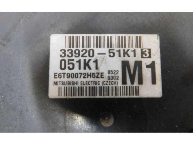 Блок управления двигателя 3392051K13, E6T90072H5ZE   Opel Agila B