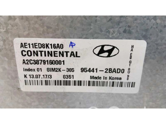 Блок управления двигателя 954412BAD0, A2C3879160001   Hyundai Ioniq