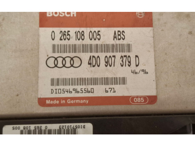 Блок управления АБС 4D0907379D, 0265108005   Audi A6 S6 C4 4A