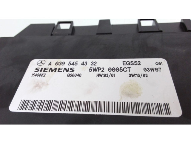 Блок управления коробкой передач A0305454332, 1540662   Mercedes-Benz CLK A209 C209