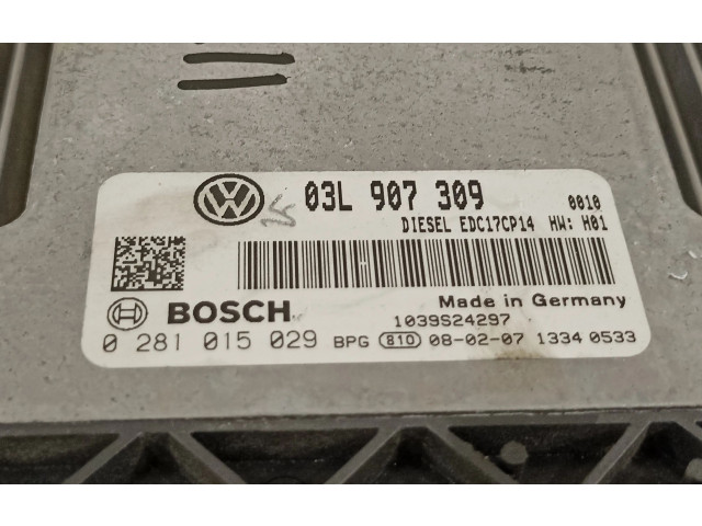 Řídící jednotka 03L907309, 281015029   Volkswagen Passat Alltrack 2008
