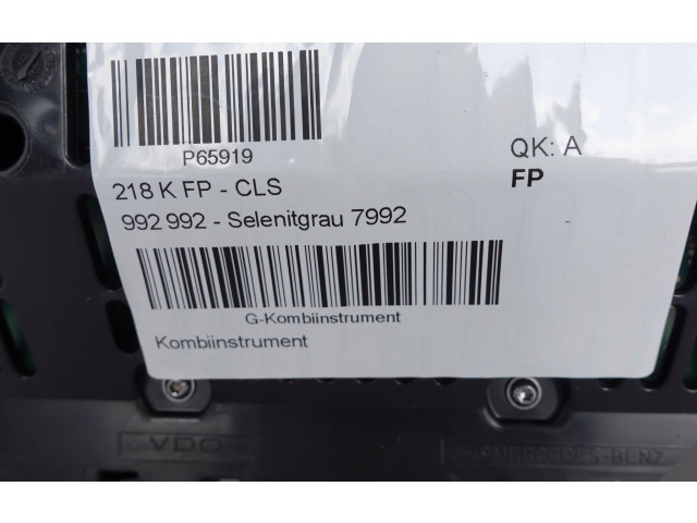 Přístrojová deska  Mercedes-Benz CLS C218 X218 2011 A2189001907  