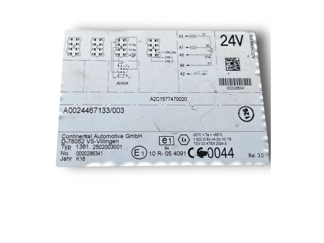 Модуль кузова TACH15, A0024467133   Mercedes-Benz 280 560 W126