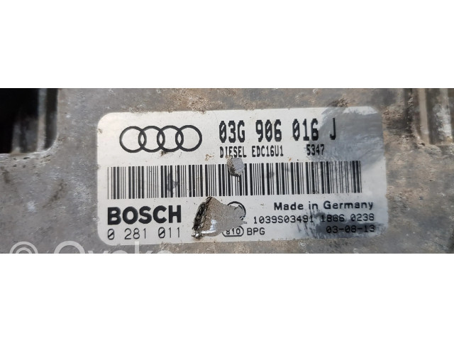 Блок управления двигателя 03G906016J   Audi A3 S3 8P