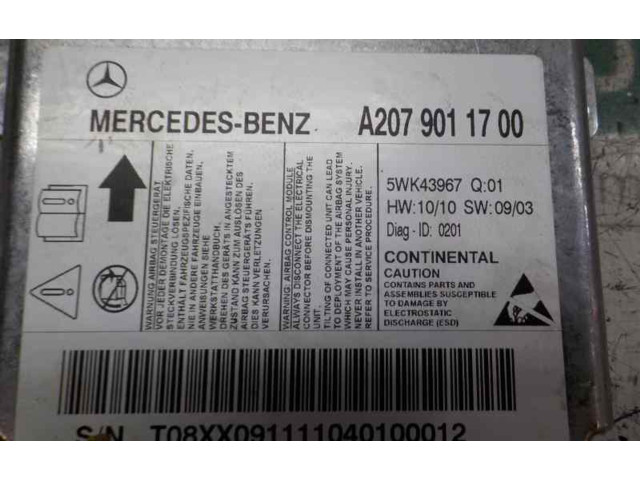 Блок подушек безопасности A2079011700, A2079011700   Mercedes-Benz CLK AMG A208 C208