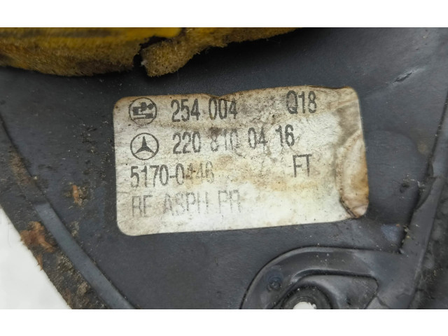 Zpětné zrcátko  Mercedes-Benz S W220 2001  2208100416  