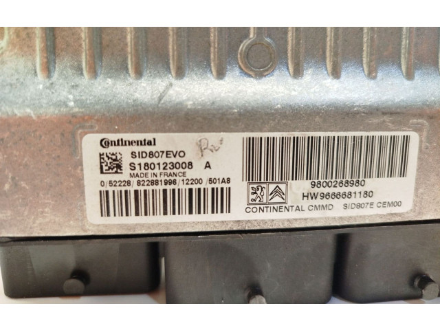 Řídící jednotka 9800268980, 9666681180   Peugeot 5008 2012