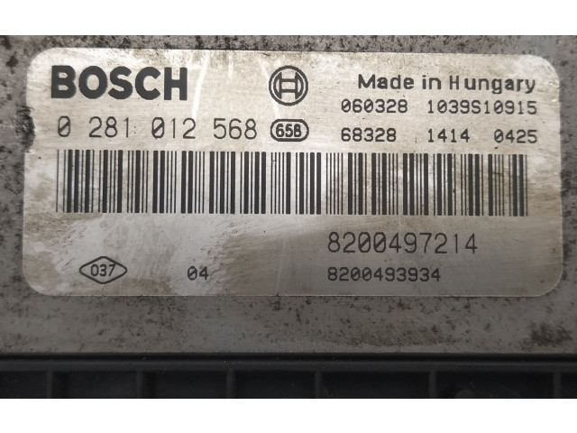 Řídící jednotka 0281012568, 8200497214   Nissan Primastar 2006