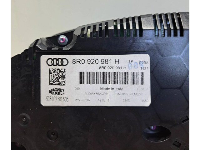 Панель приборов 8R0920981H, 503002381505   Audi Q5 SQ5       