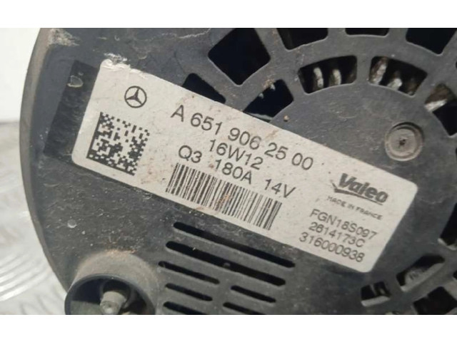 Генератор A6519062500, FGN185097   Infiniti Q50 2.2     