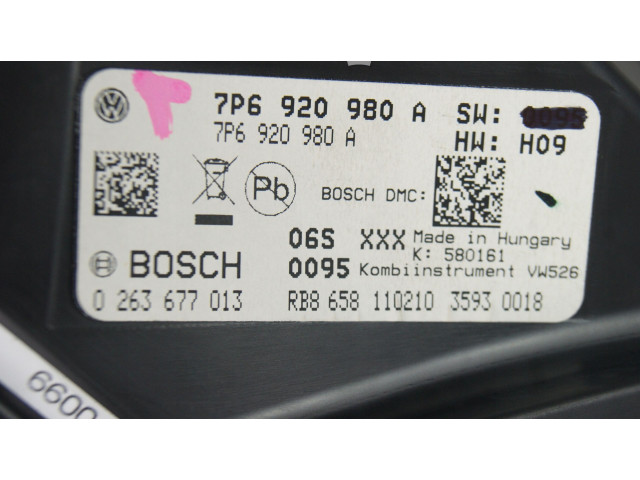 Přístrojová deska  Volkswagen Touareg II 2013 7P6920980A, 7P6920980A  