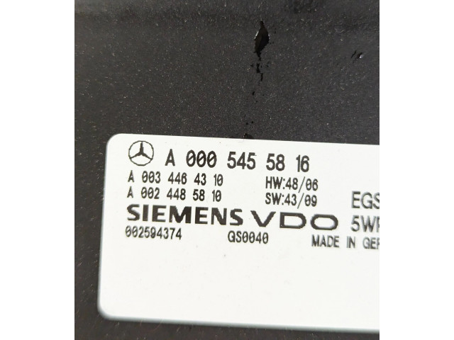 Блок управления коробкой передач A0005455816, A0034464310   Mercedes-Benz E C207 W207