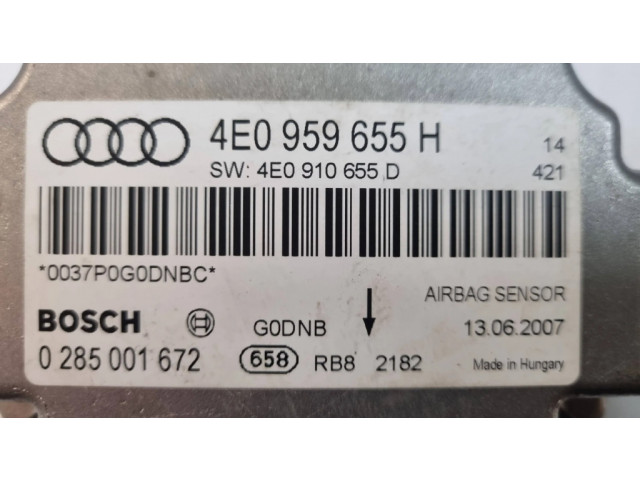 Блок подушек безопасности 4E0959655H, 4E0910655D   Audi A8 S8 D3 4E