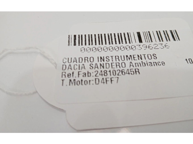 Přístrojová deska  Renault Sandero I 2014 248102645R  
