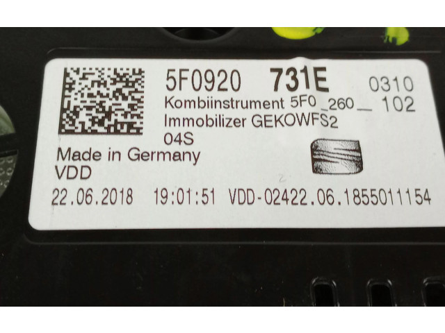 Панель приборов 5F0920731E   Seat Ateca       