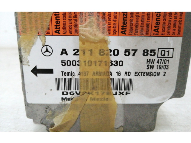 Блок подушек безопасности A2118205785, R202309225   Mercedes-Benz E W211