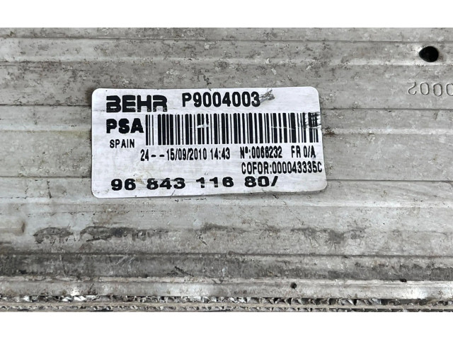 Интеркулер  9684311680, 9684311680   Citroen C3 Picasso 