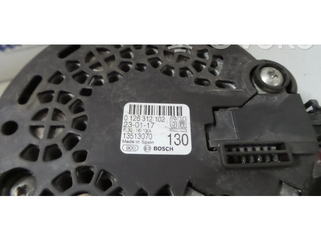 Генератор 13513070, 0126312006   Vauxhall Astra K      