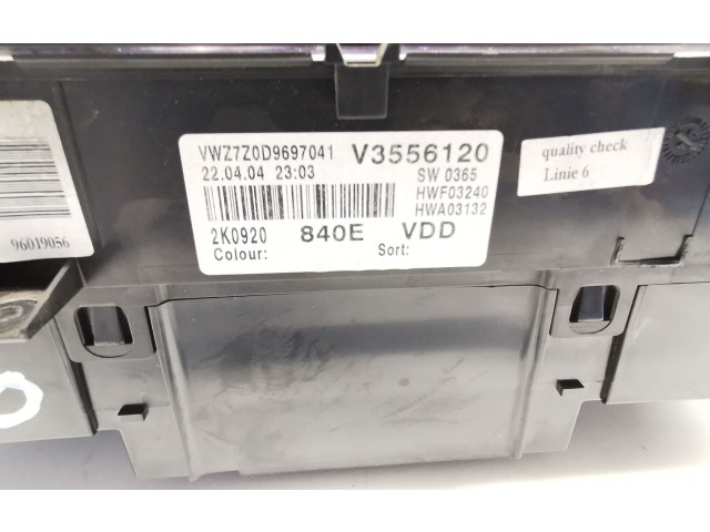 Панель приборов 2K0920840E   Volkswagen Caddy       