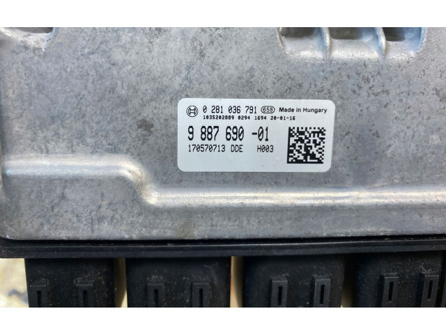 Řídící jednotka 9887690, 0281036791   BMW 3 G20 G21 2019