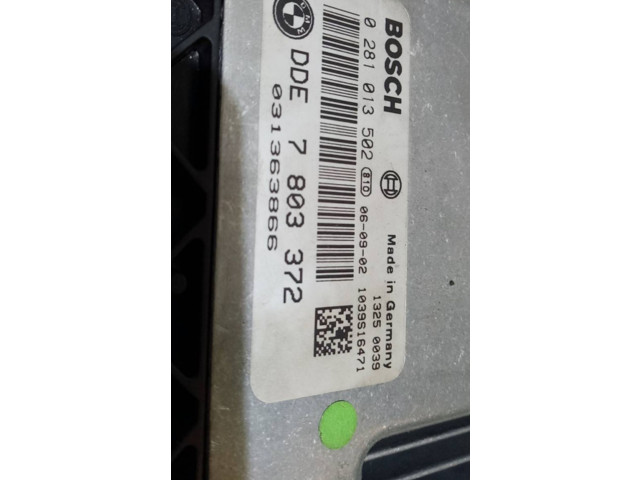 Řídící jednotka BOSCH, 0281013502   BMW 1 E81 E87 2007