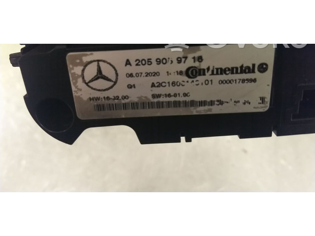 Блок управления климат-контролем A2059059716, A2059053309   Mercedes-Benz V Class W447