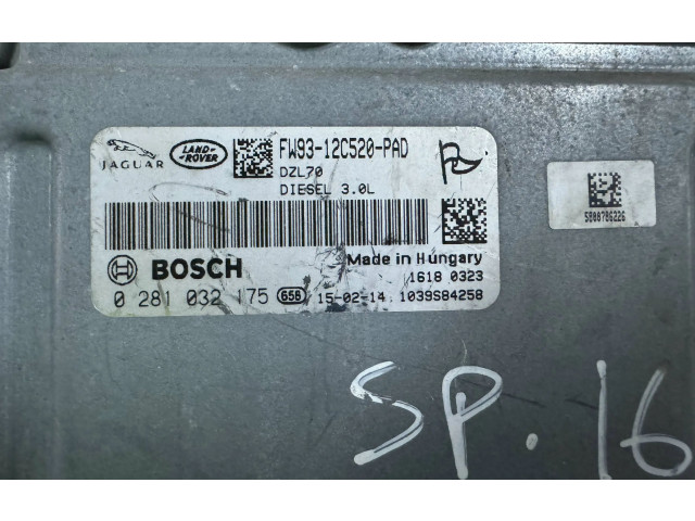 Řídící jednotka FW9312C520PAD, 1039S84258   Land Rover Range Rover Sport L494 2016