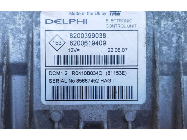 Řídící jednotka R0410B034C, 8200399038   Renault Modus 2007