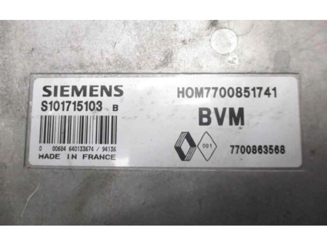 Řídící jednotka 7700863568   Renault Clio I 