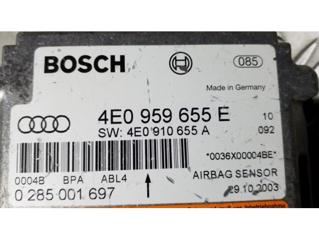 Блок подушек безопасности 4E0959655E, 4E0910655A   Audi A8 S8 D3 4E