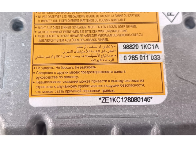 Блок подушек безопасности 988201KC1A, 0285011033   Nissan Juke I F15