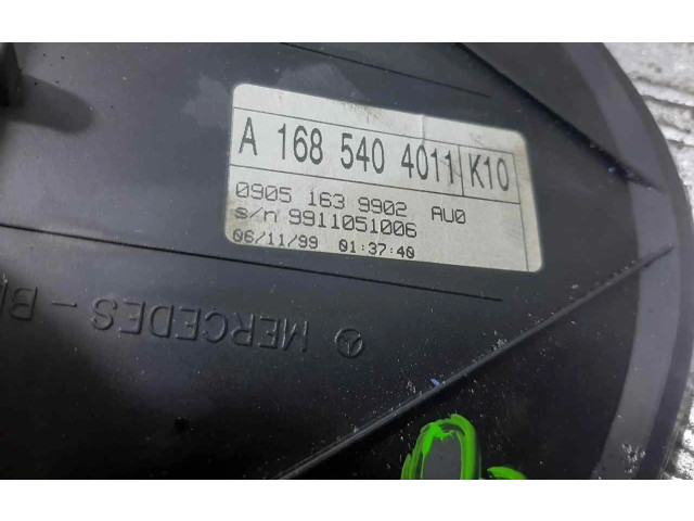 Přístrojová deska  Mercedes-Benz A W168 2000 A1685404011  