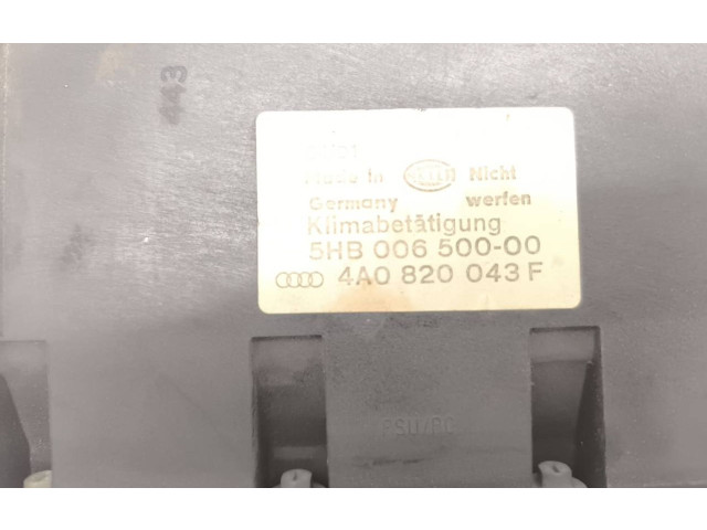 Блок управления климат-контролем 4A0820043F, 5HB00650000   Audi A6 S6 C4 4A